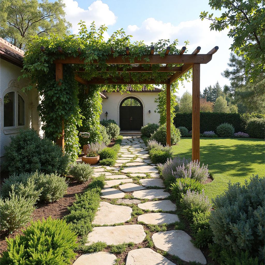 Grădină mediteraneană adaptată