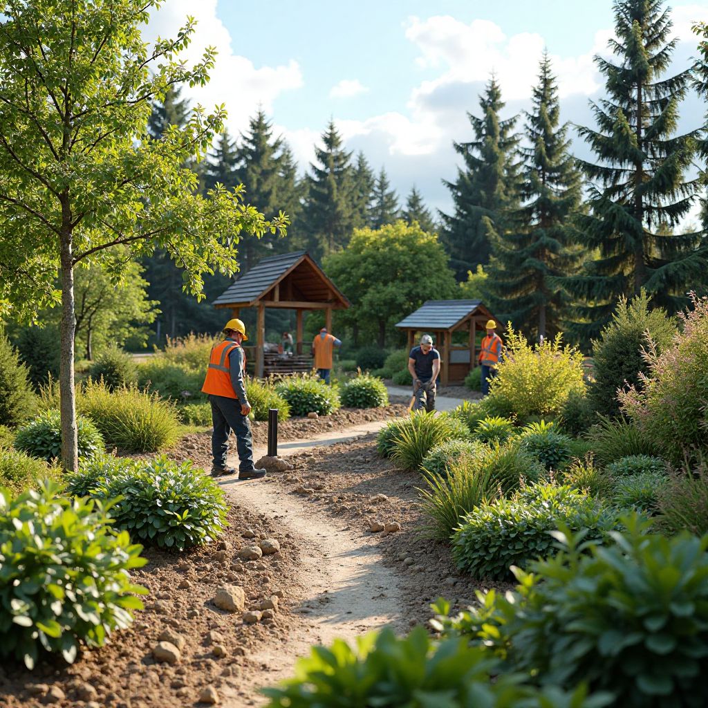 Implementarea proiectului de peisagistică